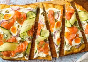 Smoked Salmon Breakfast Flatbread