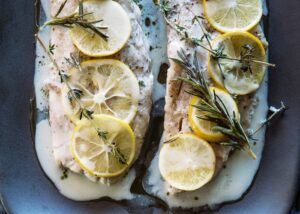 Steamed Rockfish with Herbed Beurre Blanc